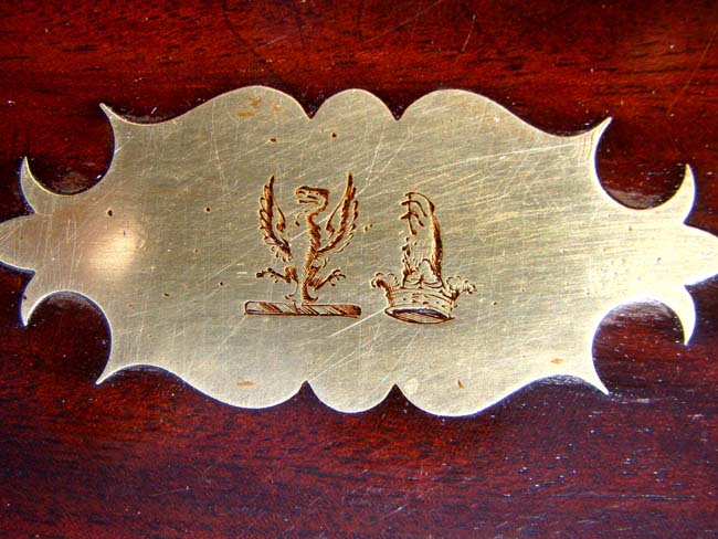A fine Antique English brass mounted mahogany Dressing Box by "L.Leuchers, Maker to Her Majesty" circa 1830-1840. — image 4